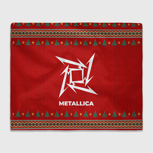 Плед Metallica new year / 3D-Велсофт – фото 1