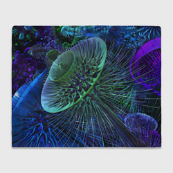 Плед Фрактальный узор шипы