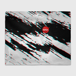 Плед Nasa glitch color
