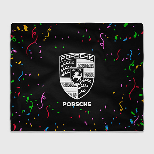 Плед Porsche конфети / 3D-Велсофт – фото 1