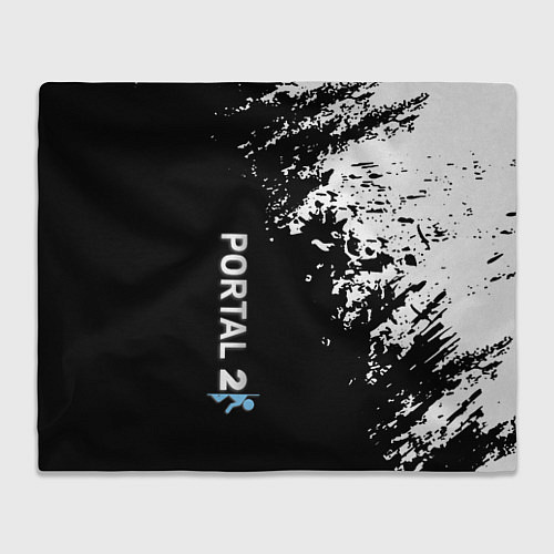 Плед Portal краски черно белый / 3D-Велсофт – фото 1