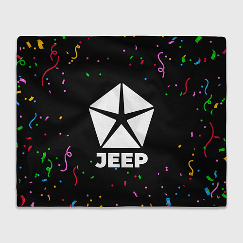 Плед Jeep конфети / 3D-Велсофт – фото 1