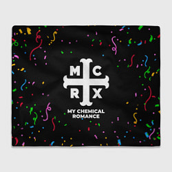 Плед флисовый My Chemical Romance конфети, цвет: 3D-велсофт
