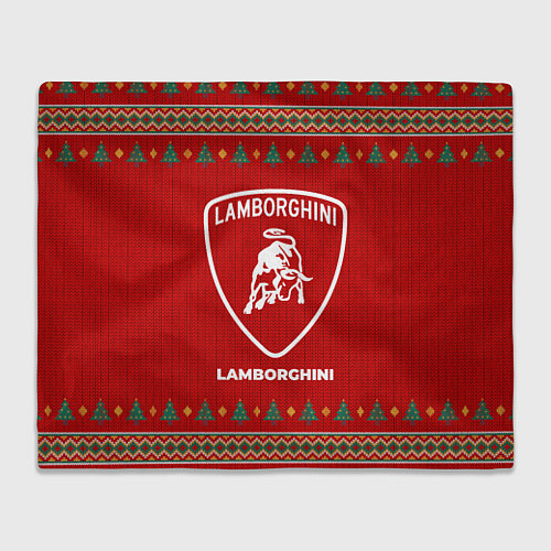 Плед Lamborghini new year / 3D-Велсофт – фото 1