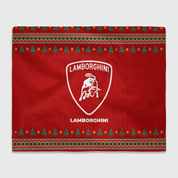 Плед флисовый Lamborghini new year, цвет: 3D-велсофт