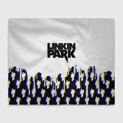 Плед флисовый Linkin park human, цвет: 3D-велсофт