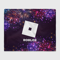 Плед флисовый Праздничный Roblox, цвет: 3D-велсофт