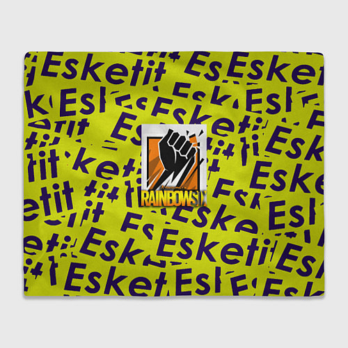 Плед Rainbow six pattern rap / 3D-Велсофт – фото 1