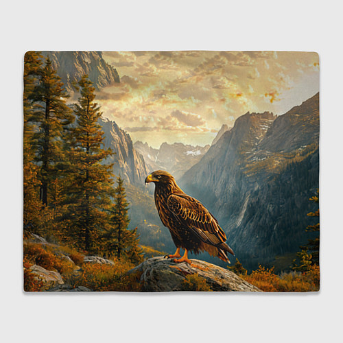 Плед Орел в горах / 3D-Велсофт – фото 1