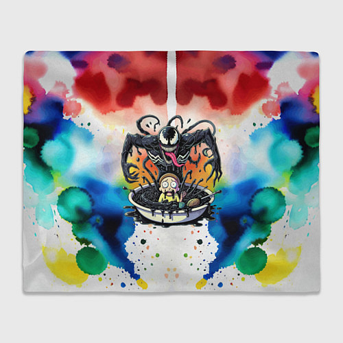 Плед Веном присмотрелся к Морти - ядовитая слизь / 3D-Велсофт – фото 1