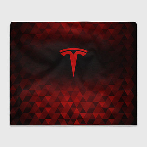 Плед Tesla red poly / 3D-Велсофт – фото 1