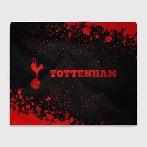 Плед Tottenham - red gradient по-горизонтали / 3D-Велсофт – фото 1