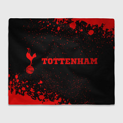 Плед флисовый Tottenham - red gradient по-горизонтали, цвет: 3D-велсофт