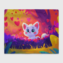 Плед Влюбленный милый песец