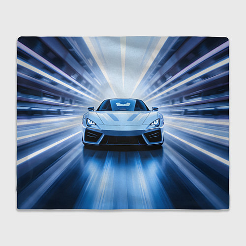 Плед Спорткар на скорости / 3D-Велсофт – фото 1