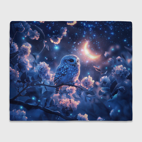 Плед Сова под луной / 3D-Велсофт – фото 1