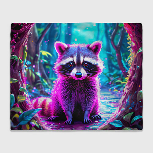 Плед Енотик в сказочном лесу / 3D-Велсофт – фото 1