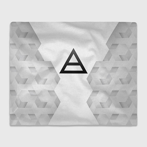 Плед Thirty Seconds to Mars white poly / 3D-Велсофт – фото 1