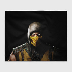 Плед флисовый Mortal kombat Scorpion - кто следующий, цвет: 3D-велсофт