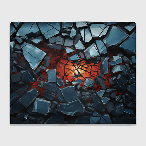 Плед Разбиты камни в текстуре / 3D-Велсофт – фото 1