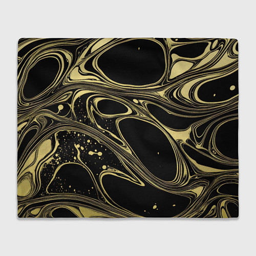 Плед Разводы в виде кругов и линий - текстура / 3D-Велсофт – фото 1