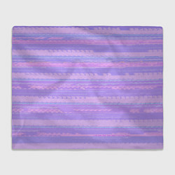 Плед Нежный сиреневый полосатый