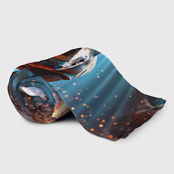 Плед флисовый Носорог в лучах, цвет: 3D-велсофт — фото 2