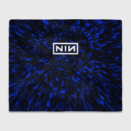 Плед Nine Inch Nails blue energy / 3D-Велсофт – фото 1