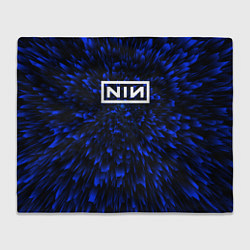 Плед Nine Inch Nails blue energy