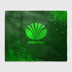 Плед флисовый Daewoo - green gradient, цвет: 3D-велсофт