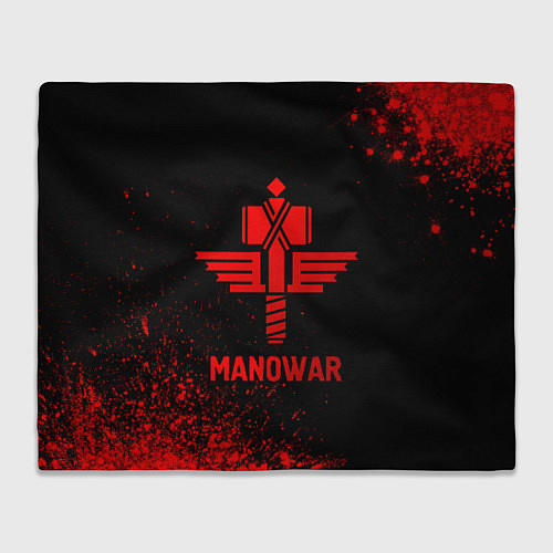 Плед Manowar - red gradient / 3D-Велсофт – фото 1
