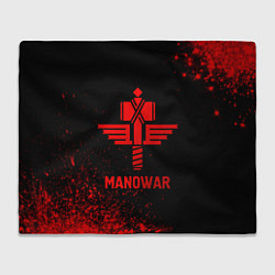 Плед флисовый Manowar - red gradient, цвет: 3D-велсофт