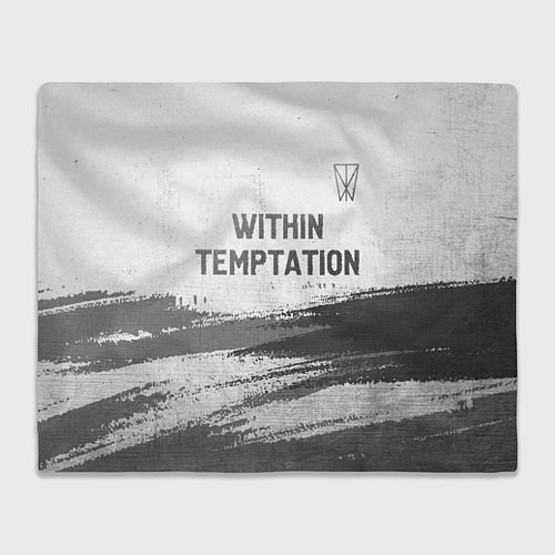 Плед Within Temptation - white gradient посередине / 3D-Велсофт – фото 1