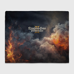 Плед флисовый Kingdom Come Deliverance 2 лого, цвет: 3D-велсофт