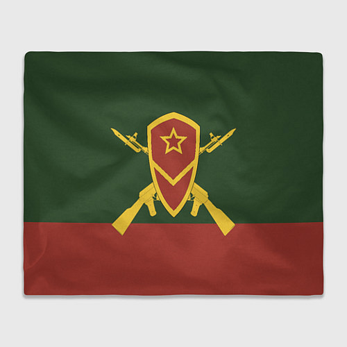 Плед Мотострелковые войска: герб со щитом / 3D-Велсофт – фото 1