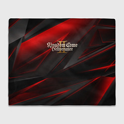Плед Kingdom Come Deliverance 2 red black