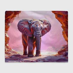 Плед Слон в розовом