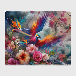 Плед Тропическая птица