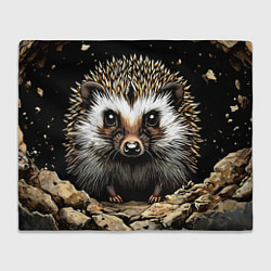 Плед Ёжик на черном