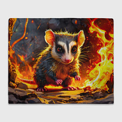 Плед Опоссум в огне