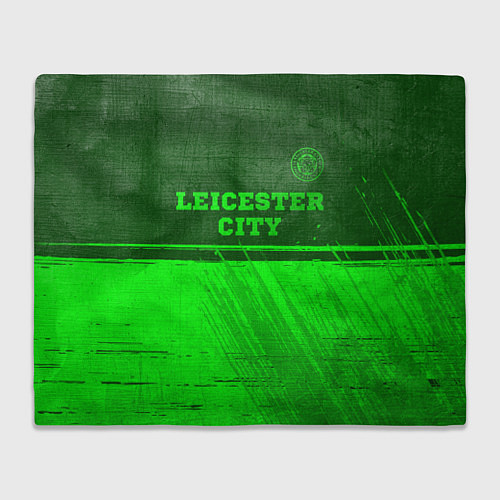 Плед Leicester City - green gradient посередине / 3D-Велсофт – фото 1