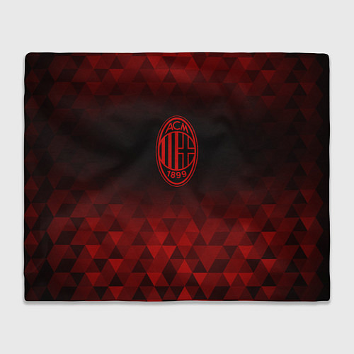 Плед AC Milan red poly / 3D-Велсофт – фото 1