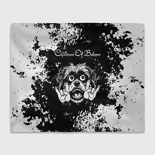 Плед Children of Bodom рок пес / 3D-Велсофт – фото 1