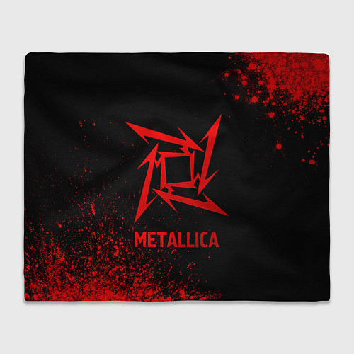 Плед Metallica - red gradient / 3D-Велсофт – фото 1