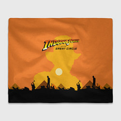 Плед флисовый Indiana Jones and the Great Circle, цвет: 3D-велсофт