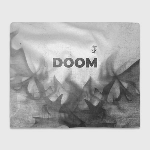 Плед Doom - white gradient посередине / 3D-Велсофт – фото 1