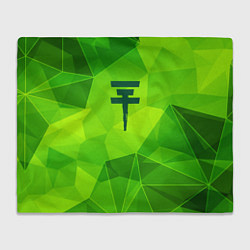 Плед Tokio Hotel green poly