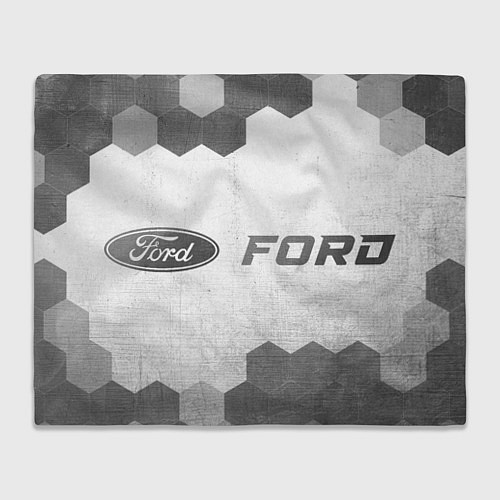 Плед Ford - white gradient по-горизонтали / 3D-Велсофт – фото 1