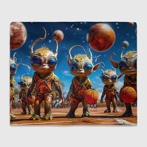 Плед Инопланетный баскетбол / 3D-Велсофт – фото 1