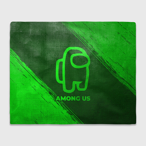 Плед Among Us - green gradient / 3D-Велсофт – фото 1